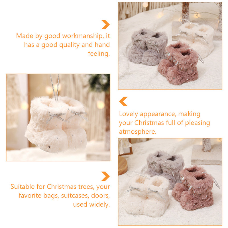 Jõulupuu kaunistus, ripats, plüüssaabas rippuvad minisaapad, kaunistused, kommikotid, maiuspalad