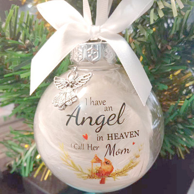 "I Have An Angel In Heaven-I Call Him Dad" Χριστουγεννιάτικες μπάλες Αναμνηστικά στολίδια Χριστουγεννιάτικο δέντρο 2022 Navidad Διακόσμηση σπιτιού