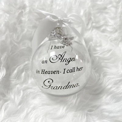 "I Have An Angel In Heaven-I Call Him Dad" Χριστουγεννιάτικες μπάλες Αναμνηστικά στολίδια Χριστουγεννιάτικο δέντρο 2022 Navidad Διακόσμηση σπιτιού