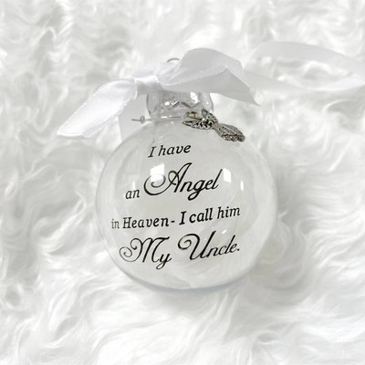 "I Have An Angel In Heaven-I Call Him Dad" Χριστουγεννιάτικες μπάλες Αναμνηστικά στολίδια Χριστουγεννιάτικο δέντρο 2022 Navidad Διακόσμηση σπιτιού