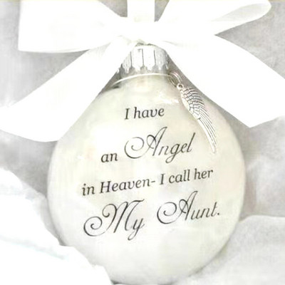 "I Have An Angel In Heaven-I Call Him Dad" Χριστουγεννιάτικες μπάλες Αναμνηστικά στολίδια Χριστουγεννιάτικο δέντρο 2022 Navidad Διακόσμηση σπιτιού
