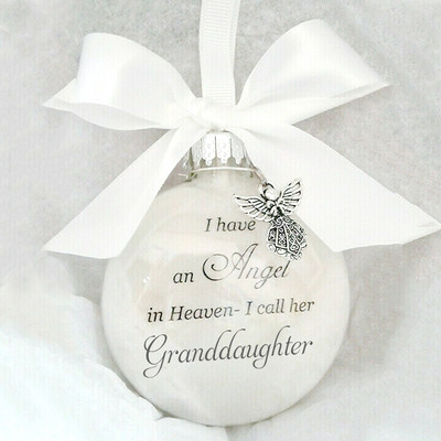 "I Have An Angel In Heaven-I Call Him Dad" Χριστουγεννιάτικες μπάλες Αναμνηστικά στολίδια Χριστουγεννιάτικο δέντρο 2022 Navidad Διακόσμηση σπιτιού