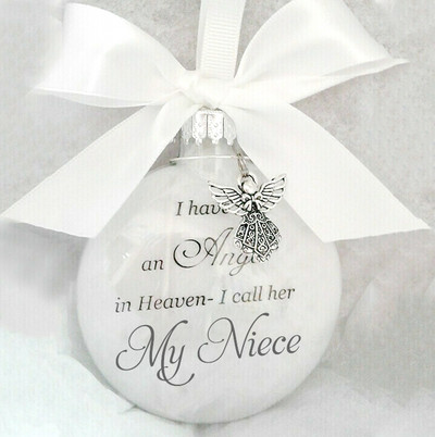 "I Have An Angel In Heaven-I Call Him Dad" Χριστουγεννιάτικες μπάλες Αναμνηστικά στολίδια Χριστουγεννιάτικο δέντρο 2022 Navidad Διακόσμηση σπιτιού