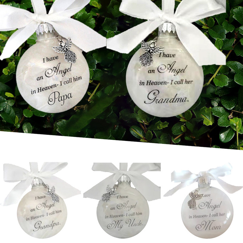 "Mul on taevas ingel – ma kutsun teda isaks" jõulupallid, mälestusehted Jõulupuu ripatsid 2022 Navidadi kodukaunistus