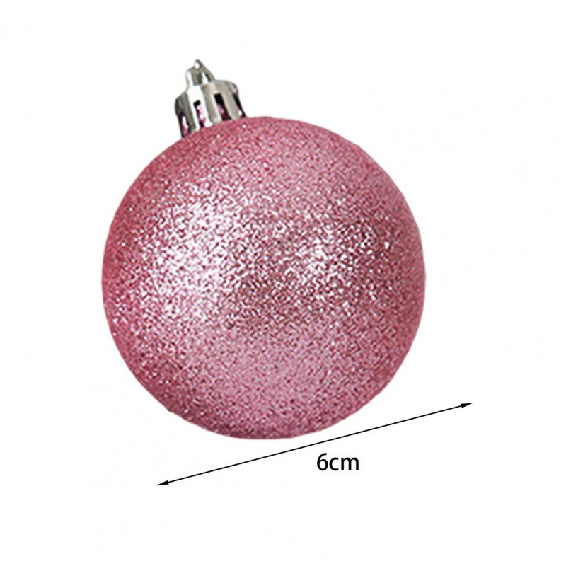 12 tk jõulupuu pallid jõulupuu rippuvad pallid ehispael, rebenemiskindel plast Festivali ühevärvilise ümmarguse jaoks