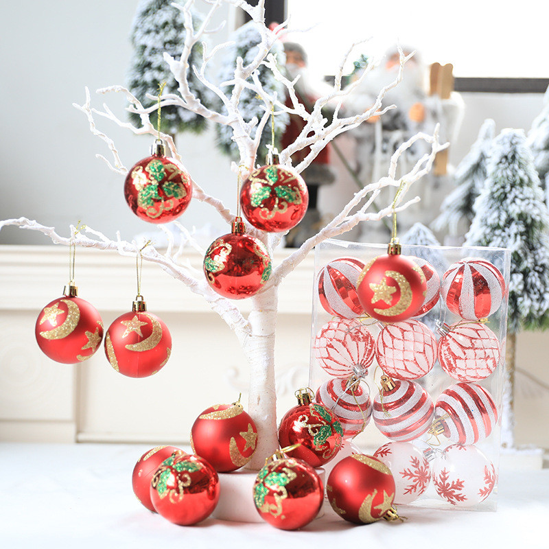 6 tk 6 cm jõulupallid ripatsiga jõulupuu kaunistused Häid jõulukaunistusi koju Jõulukink Navidad Uusaasta 2023