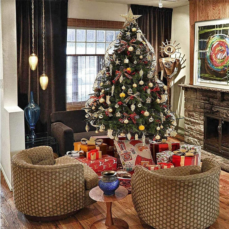 Uusaasta 2022 24tk 3cm plastikust galvaniseeritud jõulupallid kuuseehted pallid rippuvad ripatsid kingitus Noel