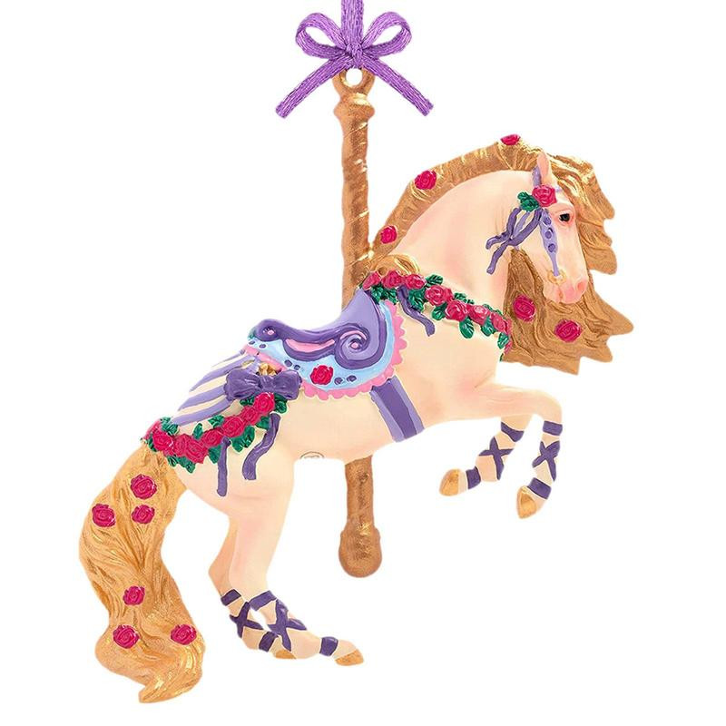 1 tk õrnad akrüülist jõulupuu rippuvad ripatsid hobuste disainiga Hobuseehted Käsitöökaunistused 2022. aasta pühadepeoks