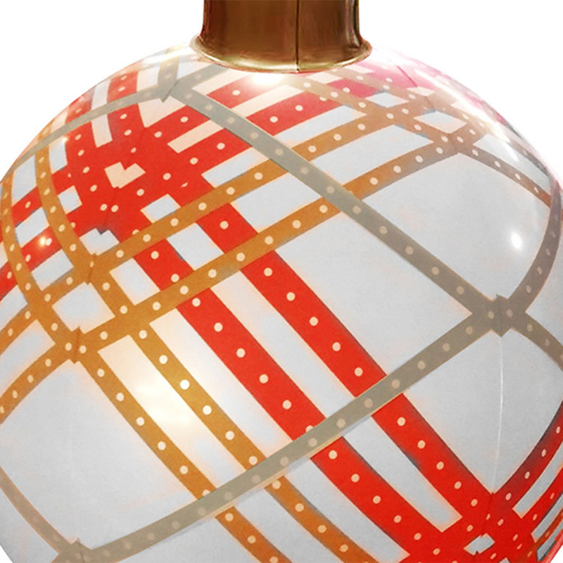 PVC 60 cm täispuhutav mängupall veekindel jõulukindel täispuhutavad pallikaunistused, vastupidavad pumbaga peo kaunistamiseks