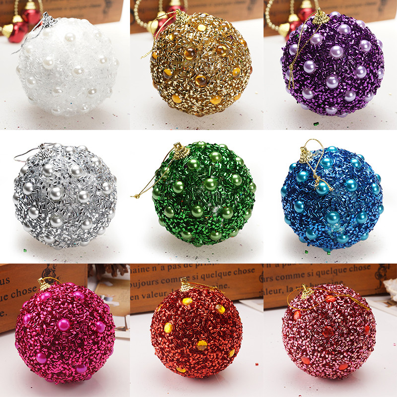8 cm pärliga jõulupalli ornament rippuv ripatspall siseruumides uusaasta jõulupuu kaunistus kodu jõulukaunistus uusaasta kingitus Noel