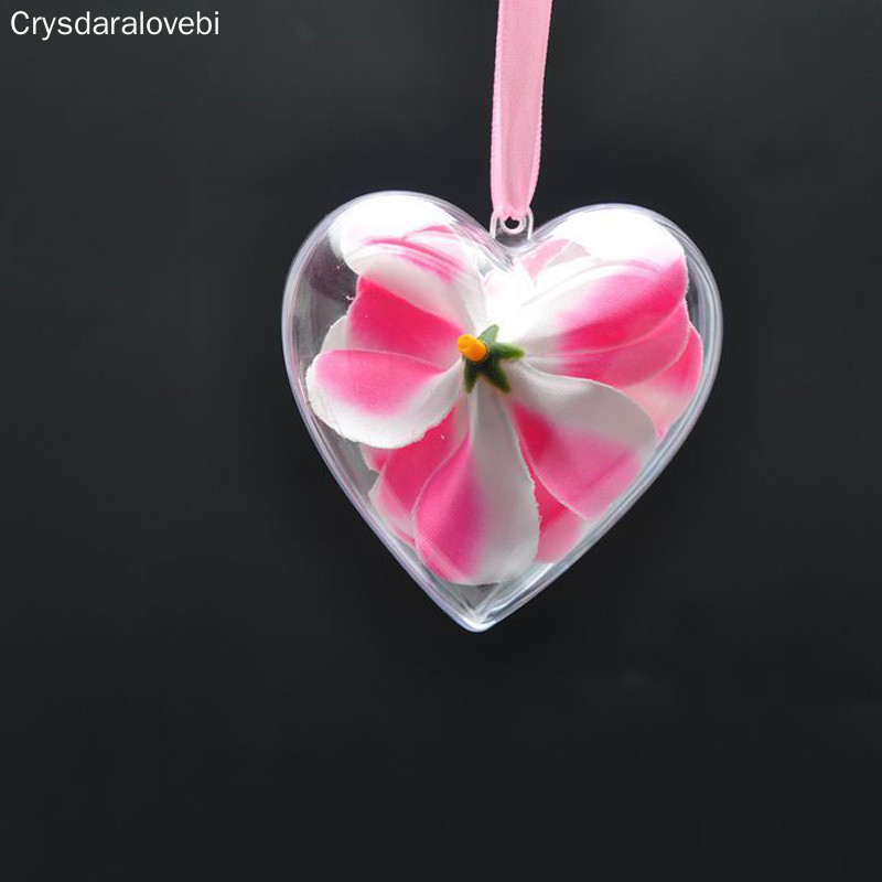 30 palli jõulukaunistused läbipaistvad plastpallid läbipaistvad jõulukaunistused südamekujuline romantiline puu aken pulmakingitus