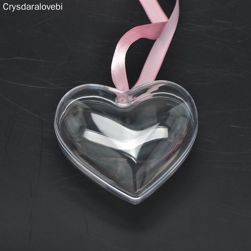 30 palli jõulukaunistused läbipaistvad plastpallid läbipaistvad jõulukaunistused südamekujuline romantiline puu aken pulmakingitus