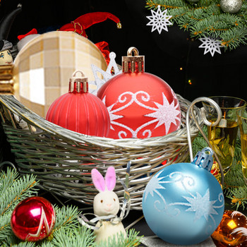 58 τμχ Σετ Χριστουγεννιάτικη Μπάλα Βαμμένο Χριστουγεννιάτικο Κρεμαστό 12 Χρώμα Χριστουγεννιάτικο Δέντρο Χριστουγεννιάτικο Στολίδι Πρωτοχρονιά 2022