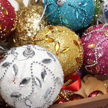 Χριστουγεννιάτικες μπάλες σε διάφορα χρώματα 8 εκ. Χριστουγεννιάτικα στολίδια Χριστουγεννιάτικου δέντρου Μπάλες Χριστουγεννιάτικα στολίδια Κρεμαστά μενταγιόν δέντρου Πρωτοχρονιάτικο δώρο Noel