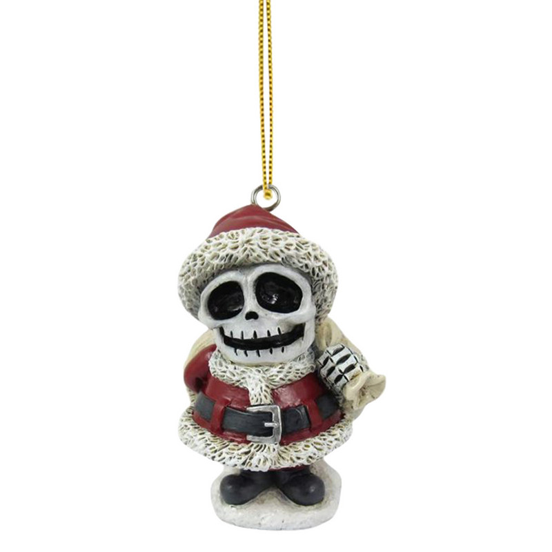 Lame jõuluripats Puukaunistused Jõuluvana Kolju Must Kassi Nahkhiired Loomade Võtmehoidja Ripats 2D Akrüülist Õuduskaunistused Käsitöö