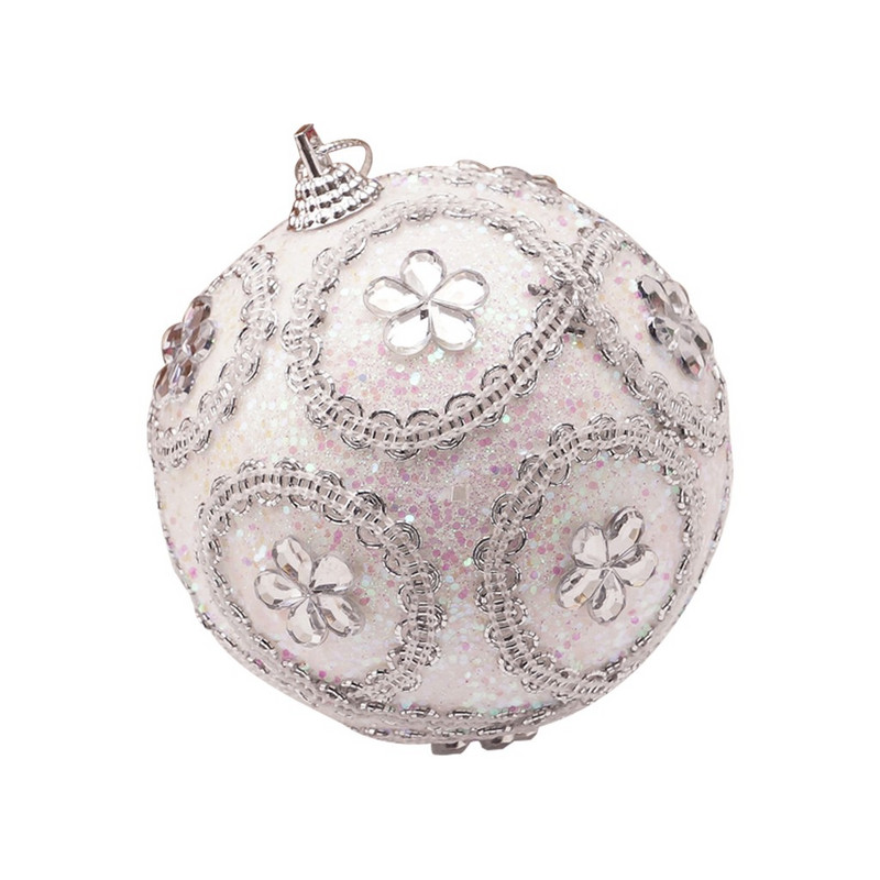 Häid jõule Rhinestone`i sädelevad ehted pallid, jõulupuu kaunistused, suured rippuvad PVC-pallid jõulukodu jaoks