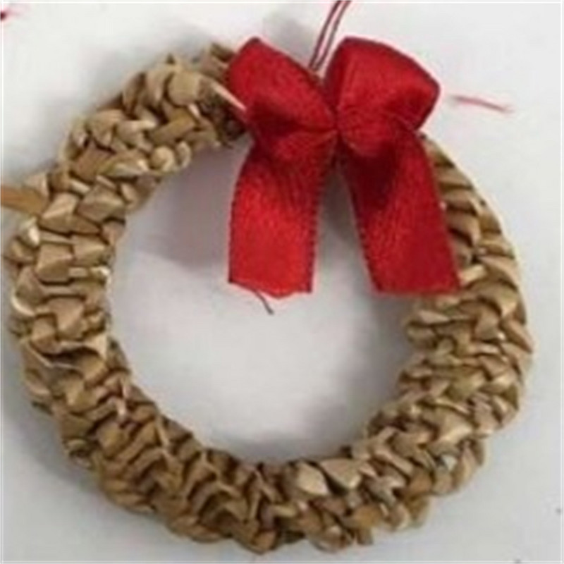 1/100 tk Õlgedest jõuluehted õlg jõulukaunistus nisuõled Käsitsi valmistatud jõulupärg pärg lumehelbed tähed