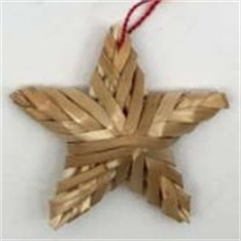 1/100 tk Õlgedest jõuluehted õlg jõulukaunistus nisuõled Käsitsi valmistatud jõulupärg pärg lumehelbed tähed