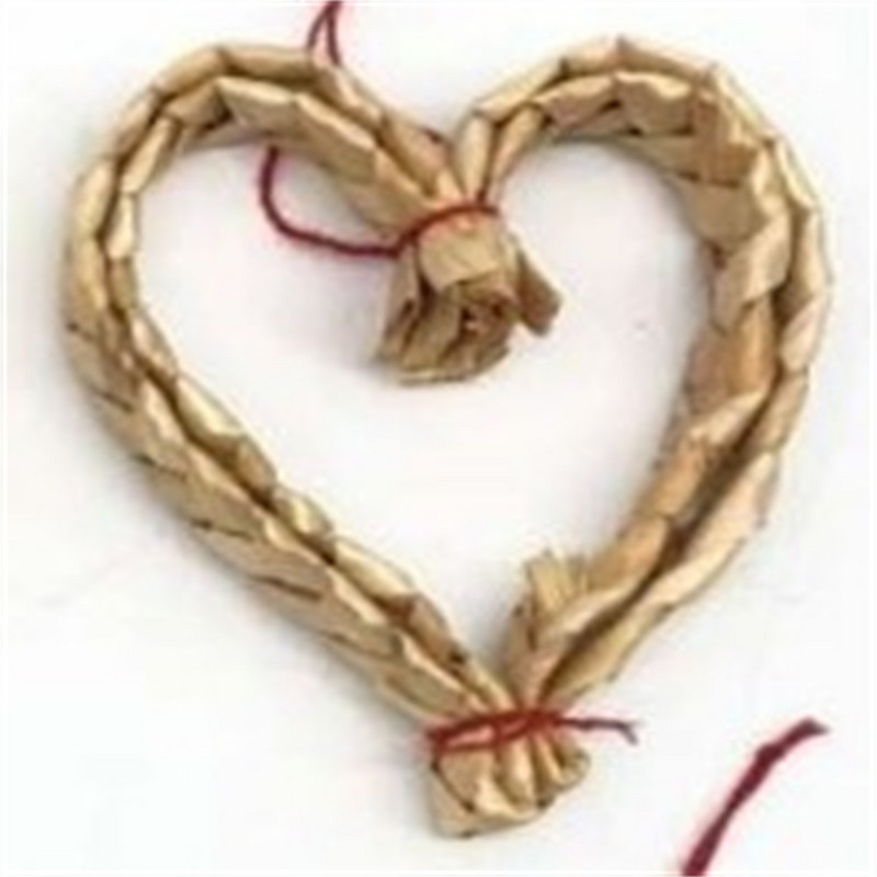 1/100 tk Õlgedest jõuluehted õlg jõulukaunistus nisuõled Käsitsi valmistatud jõulupärg pärg lumehelbed tähed