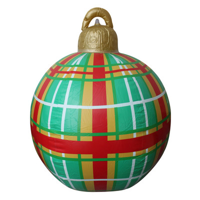 Μεγάλες χριστουγεννιάτικες μπάλες 60 εκ. Διακοσμήσεις χριστουγεννιάτικων δέντρων Ατμόσφαιρα εξωτερικού χώρου Φουσκωτά μπιχλιμπίδια Παιχνίδια για δώρο στο σπίτι με μπάλα στολίδι