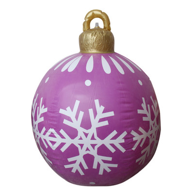 Μεγάλες χριστουγεννιάτικες μπάλες 60 εκ. Διακοσμήσεις χριστουγεννιάτικων δέντρων Ατμόσφαιρα εξωτερικού χώρου Φουσκωτά μπιχλιμπίδια Παιχνίδια για δώρο στο σπίτι με μπάλα στολίδι