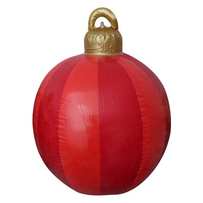 Μεγάλες χριστουγεννιάτικες μπάλες 60 εκ. Διακοσμήσεις χριστουγεννιάτικων δέντρων Ατμόσφαιρα εξωτερικού χώρου Φουσκωτά μπιχλιμπίδια Παιχνίδια για δώρο στο σπίτι με μπάλα στολίδι