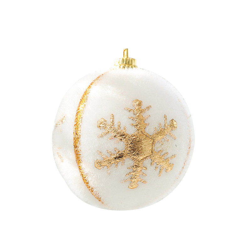 6tk valged jõulupallid ripatsidega ehted Põdra tähestikuga lumehelbed uusaasta 2023 XMAS puu kroonlehe kujuga vahtpallid kaunistus
