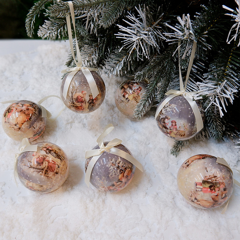 7 tk 8 cm jõulupuu pallid ripatsidega kaunistused rippuvad pallid plastikust kaunistused kodu pühadeks Navidad uusaasta kaunistus kingitus