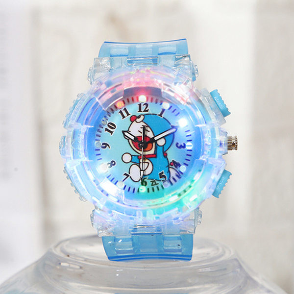 Läbipaistva rihmaga helendav lastekell