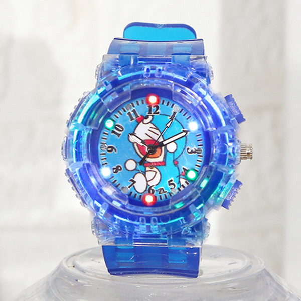 Läbipaistva rihmaga helendav lastekell