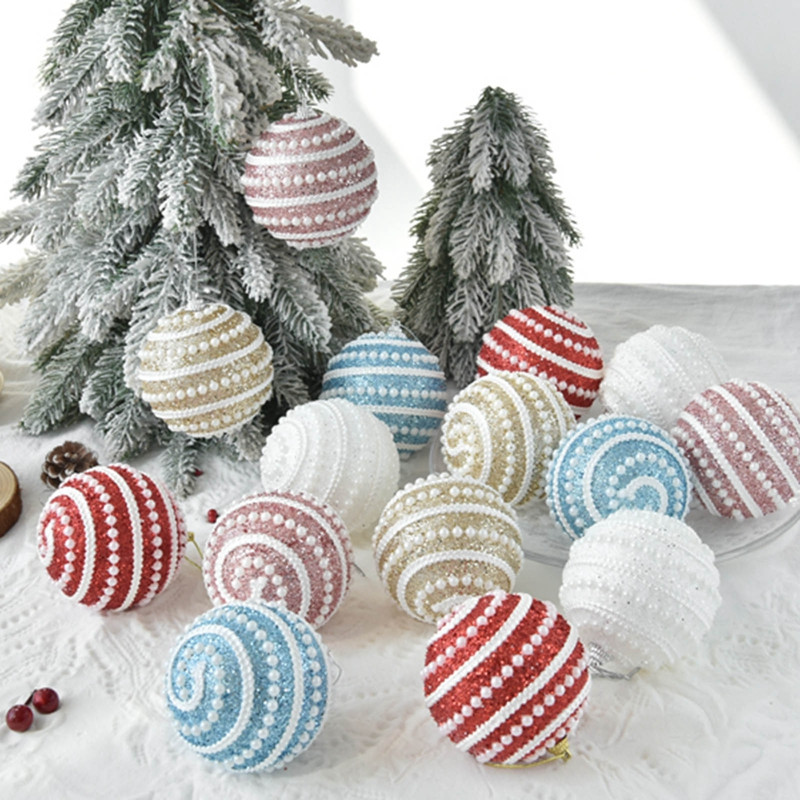 1 tk 8cm jõulurippuvad pallid litritega särapallid jõulupuu kergvahust ripats uusaasta kodukaunistus Navidad