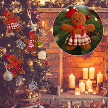 Орнаменти за меденки Коледна елха Коледни талисмани за меденки Мини висяща висулка Коледни ваканционни декорации за дома