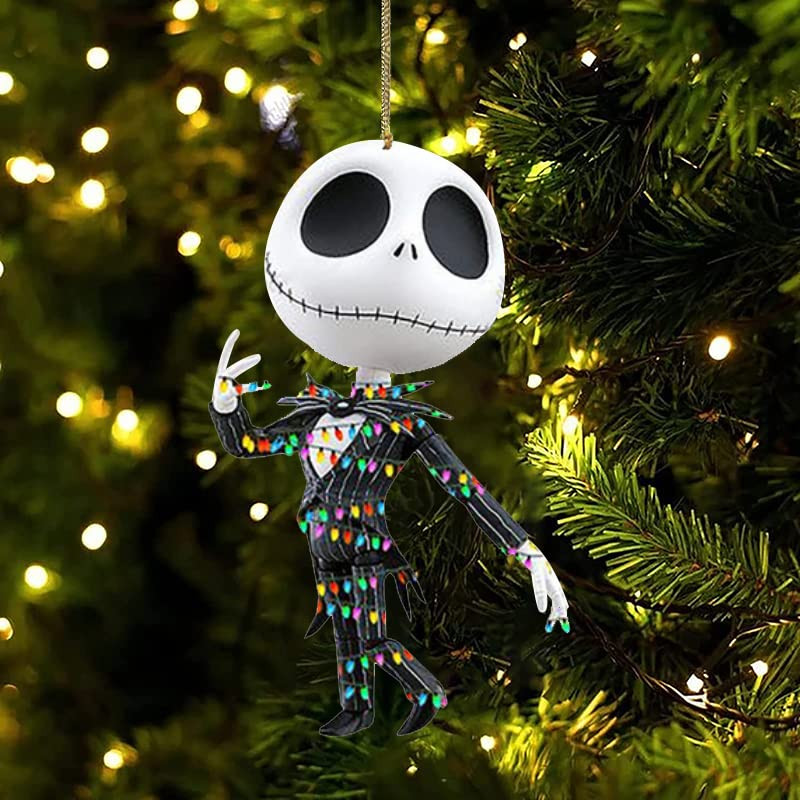 Jõulukaunistused Õudusfilmi Akrüülist tasapinnaline Haning Ornament Jõulupuu kaunistus Auto tahavaate peegli ripatsiga käsitöökollektsioon