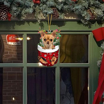 Κάλτσες για σκύλους Χριστουγεννιάτικο δέντρο στολίδι Στολίδι σκύλου για χριστουγεννιάτικο δέντρο ακρυλικές χριστουγεννιάτικες κάλτσες Κρεμάστρες πόρτας Χριστουγεννιάτικα δώρα για τους λάτρεις των κατοικίδιων