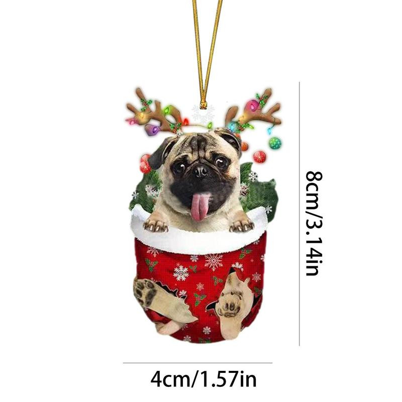 Koerte sukad jõulukuuseehted Koeraehted jõulupuu jaoks Akrüülist jõulusokid Ukseriistad jõulukingitused lemmikloomasõpradele