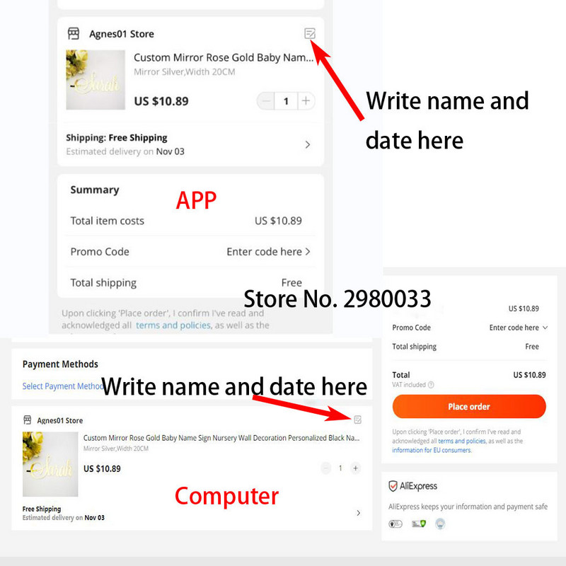 Kohandatud nimega jõuluehteis puidust ja läbipaistvast akrüülist pall Isikupärastatud jõulukaunistusega lumehelves rippuv jõulukink