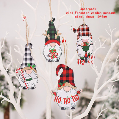 Χριστουγεννιάτικα ξύλινα κλιπ Santa Snowman Deer Χριστουγεννιάτικα στολίδια για το σπίτι Χριστουγεννιάτικα ξύλινα κρεμαστά κλιπ Πρωτοχρονιάς 2023 Διακοσμητικά μανταλάκια φωτογραφιών