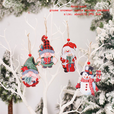 Χριστουγεννιάτικα ξύλινα κλιπ Santa Snowman Deer Χριστουγεννιάτικα στολίδια για το σπίτι Χριστουγεννιάτικα ξύλινα κρεμαστά κλιπ Πρωτοχρονιάς 2023 Διακοσμητικά μανταλάκια φωτογραφιών