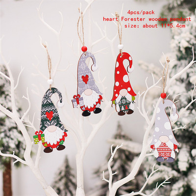 Χριστουγεννιάτικα ξύλινα κλιπ Santa Snowman Deer Χριστουγεννιάτικα στολίδια για το σπίτι Χριστουγεννιάτικα ξύλινα κρεμαστά κλιπ Πρωτοχρονιάς 2023 Διακοσμητικά μανταλάκια φωτογραφιών