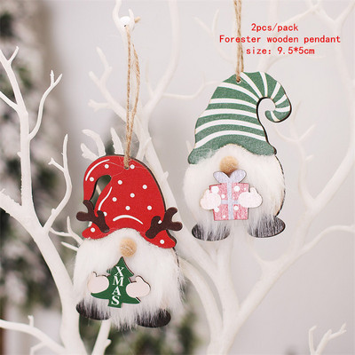 Χριστουγεννιάτικα ξύλινα κλιπ Santa Snowman Deer Χριστουγεννιάτικα στολίδια για το σπίτι Χριστουγεννιάτικα ξύλινα κρεμαστά κλιπ Πρωτοχρονιάς 2023 Διακοσμητικά μανταλάκια φωτογραφιών