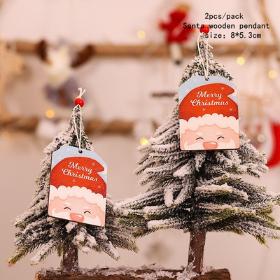 Χριστουγεννιάτικα ξύλινα κλιπ Santa Snowman Deer Χριστουγεννιάτικα στολίδια για το σπίτι Χριστουγεννιάτικα ξύλινα κρεμαστά κλιπ Πρωτοχρονιάς 2023 Διακοσμητικά μανταλάκια φωτογραφιών