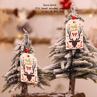 Χριστουγεννιάτικα ξύλινα κλιπ Santa Snowman Deer Χριστουγεννιάτικα στολίδια για το σπίτι Χριστουγεννιάτικα ξύλινα κρεμαστά κλιπ Πρωτοχρονιάς 2023 Διακοσμητικά μανταλάκια φωτογραφιών