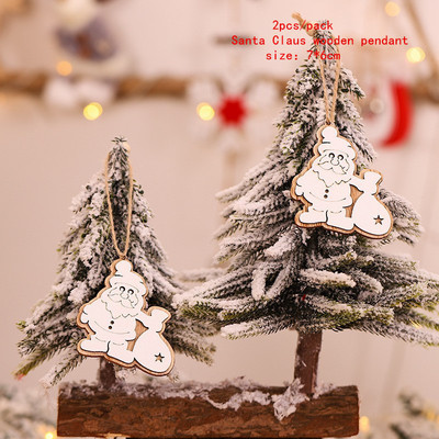 Χριστουγεννιάτικα ξύλινα κλιπ Santa Snowman Deer Χριστουγεννιάτικα στολίδια για το σπίτι Χριστουγεννιάτικα ξύλινα κρεμαστά κλιπ Πρωτοχρονιάς 2023 Διακοσμητικά μανταλάκια φωτογραφιών