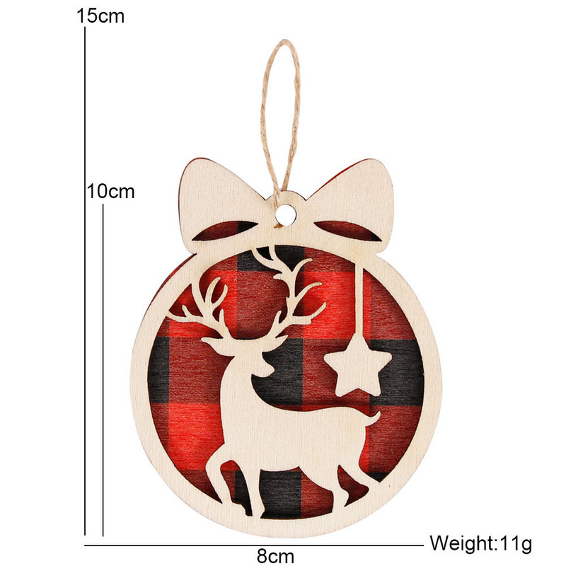 Jõulupuust väike ripats ümmargune sisemus põdra jõulupuu rippkaunistus