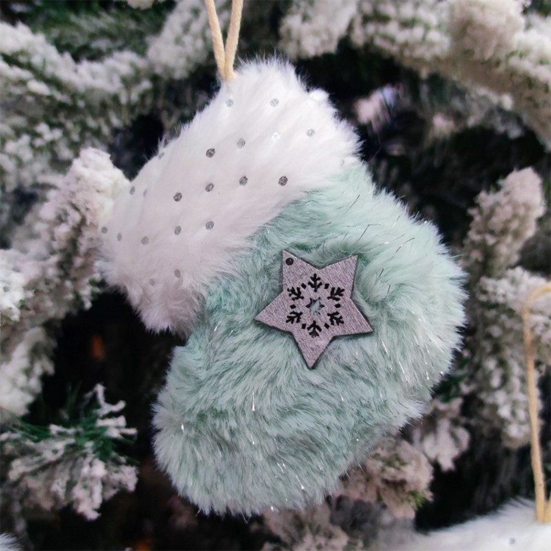 Розови коледни ботуши Висулка Коледна елха Висящи коледни обувки Орнаменти Коледна украса за дома 2023 Navidad Нова година