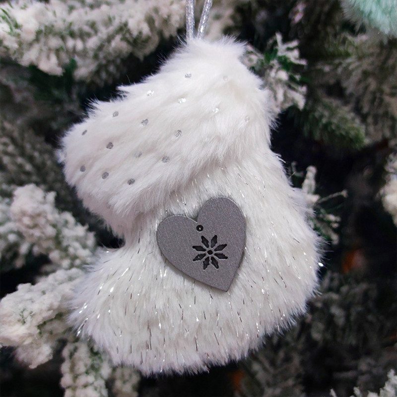 Розови коледни ботуши Висулка Коледна елха Висящи коледни обувки Орнаменти Коледна украса за дома 2023 Navidad Нова година