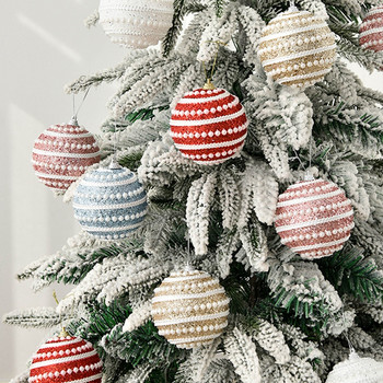 1 τεμ 8 εκ. Χριστουγεννιάτικες κρεμαστές μπάλες με παγιέτες γκλίτερ μπάλα Χριστουγεννιάτικο δέντρο ελαφρύ μενταγιόν από αφρό Πρωτοχρονιάτικο Διακόσμηση σπιτιού Navidad