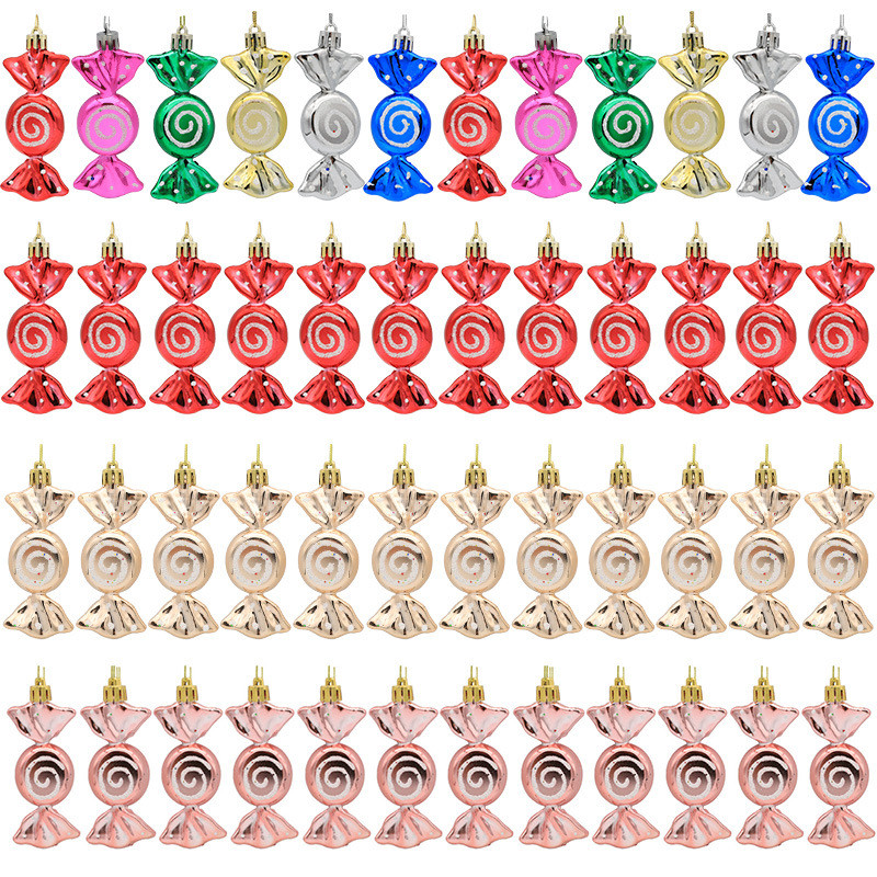 Комплект кутия от бонбони Icicle Коледна елха Орнаменти Коледна украса за дома 2022 Нова Година Коледа Ноел Подаръци Natal Navidad Decor