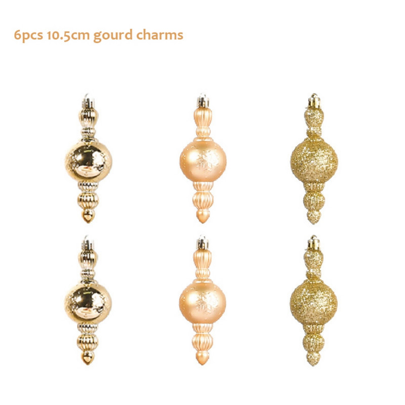 6 бр./Опаковка Изящни звезди с висулка Коледна елха Висящи декорации Коледен орнамент Преносим орнамент