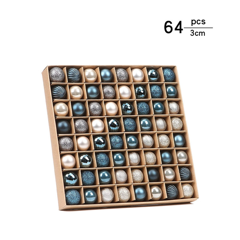 64 бр. Многофункционални коледни орнаменти Коледни подаръци Топки за коледно дърво